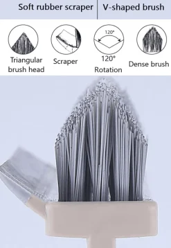 The Blissful Bath Badezimmer-Verstellbare Wischbürste mit langem Griff – vielseitiges Reinigungswerkzeug