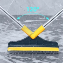 The Blissful Bath Badezimmer-Verstellbare Wischbürste mit langem Griff – vielseitiges Reinigungswerkzeug