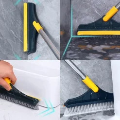 The Blissful Bath Badezimmer-Verstellbare Wischbürste mit langem Griff – vielseitiges Reinigungswerkzeug
