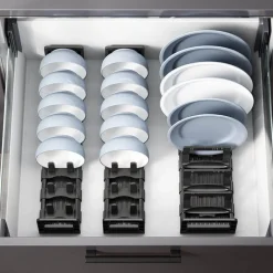 Signature Spaces Küche & Esszimmer-Verstellbarer Abtropfständer – platzsparender Küchen-Organizer