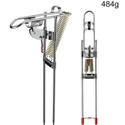 The Outdoor Vault Outdoor-Artikel|Heimwerkzeuge-Verstellbarer Angelrutenhalter aus Edelstahl – Angelzubehör mit sensiblem Design