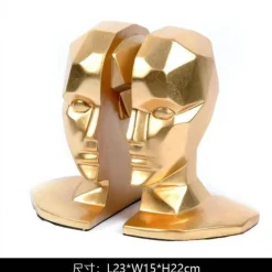 The Gilded Nest Wohndeko-Verstellbarer Buchständer aus Harz – Eleganter Präsentationsständer