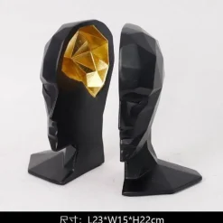 The Gilded Nest Wohndeko-Verstellbarer Buchständer aus Harz – Eleganter Präsentationsständer