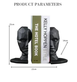 The Gilded Nest Wohndeko-Verstellbarer Buchständer aus Harz – Eleganter Präsentationsständer