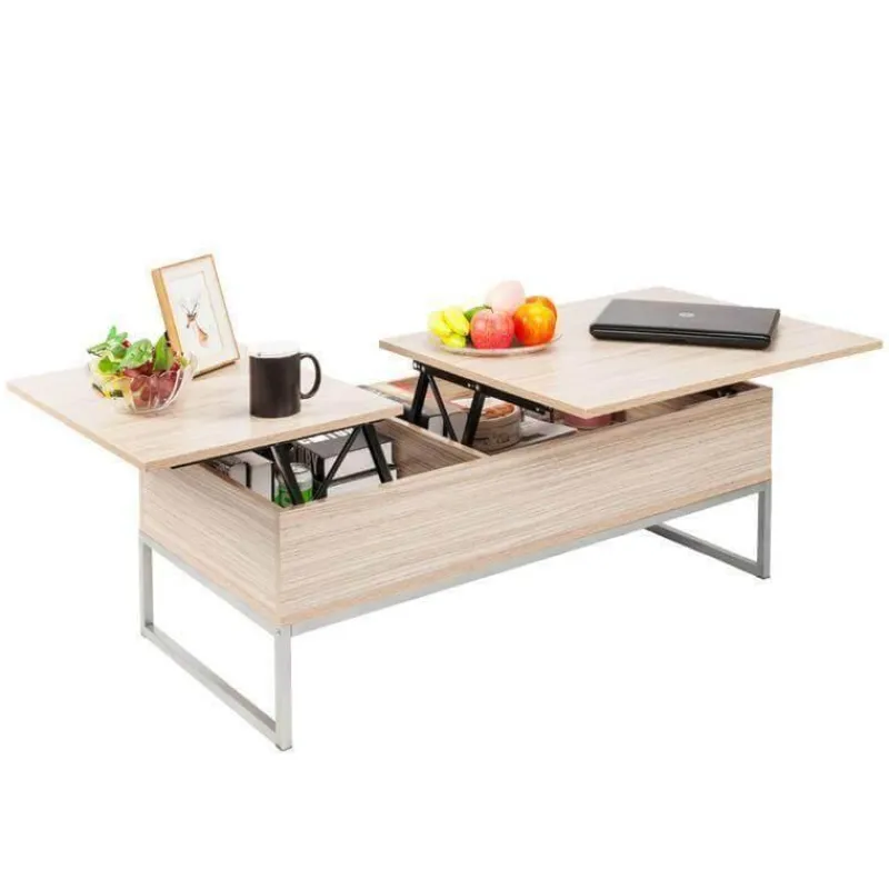 Cozy Living Möbel-Verstellbarer Couchtisch mit anhebbarer Platte – Modernes Design mit verstecktem Fach