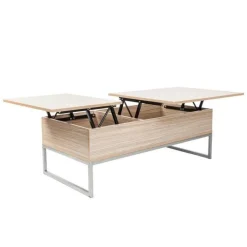 Cozy Living Möbel-Verstellbarer Couchtisch mit anhebbarer Platte – Modernes Design mit verstecktem Fach