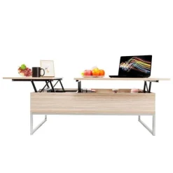 Cozy Living Möbel-Verstellbarer Couchtisch mit anhebbarer Platte – Modernes Design mit verstecktem Fach