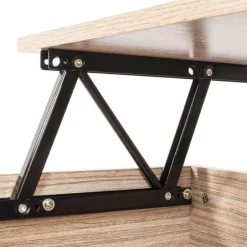Cozy Living Möbel-Verstellbarer Couchtisch mit anhebbarer Platte – Modernes Design mit verstecktem Fach