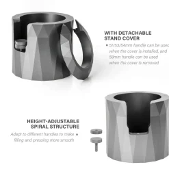 Tom Küche & Esszimmer-Verstellbarer Espresso-Tamperständer – Unverzichtbares Zubehör für Baristas zu Hause und im Profibereich