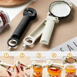 The Culinary Kit Küche & Esszimmer-Verstellbarer Flaschenöffner – Werkzeug für schnellen und einfachen Zugriff