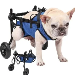 Furendo Haustierzubehör|Reinigungswerkzeuge Für Haustiere-Verstellbarer Hunderollstuhl – Ergonomische Mobilitätshilfe für Haustiere