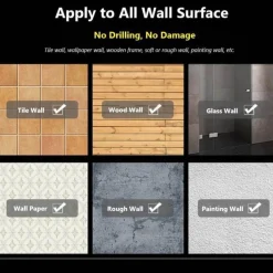 The Blissful Bath Gadgets Für Zuhause|Badezimmer-Verstellbarer Kleider-Organizer – einfach zu installierender Kleiderstangenhalter