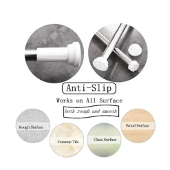 The Blissful Bath Gadgets Für Zuhause|Badezimmer-Verstellbarer Kleider-Organizer – einfach zu installierender Kleiderstangenhalter