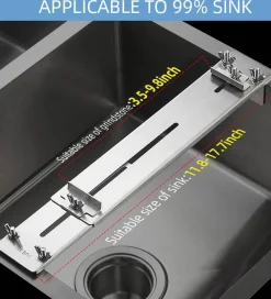 The Culinary Kit Küche & Esszimmer-Verstellbarer Messerschärfer für die Spüle mit Steinsockel – Küchenwerkzeug