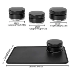 Tom Küche & Esszimmer-Verstellbarer 58-mm-Espresso-Tamper – Kaffeeverteilungswerkzeug