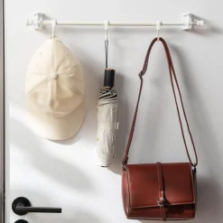 Comfort u0026 Style Gadgets Für Zuhause-Verstellbarer Rutenhalter – Punch-Free Hook Organizer