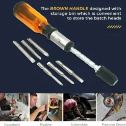 Cozy Living Heimwerkzeuge-Verstellbarer Schraubendrehersatz – Halbautomatische Präzisionswerkzeuge für Heimwerker