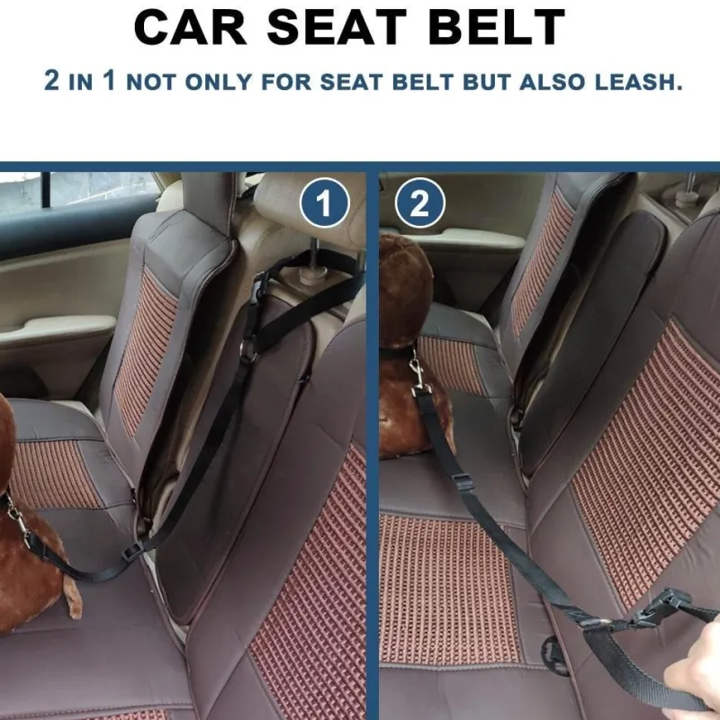 Furendo Autozubehör|Automobilindustrie-Verstellbarer Sicherheitsgurt für Hunde im Auto – Sicheres Sicherheitsgeschirr für Haustiere
