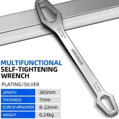 Trail u0026 Beyond Outdoor-Artikel|Outdoor & Garten-Verstellbarer Universalschlüssel – Vielseitiges Werkzeug für Zuhause und die Garage