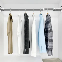 Room to Spare Aufbewahrung Und Organisation|Badezimmer-Verstellbarer Wäscheständer aus Edelstahl, Teleskopstange für den Balkon