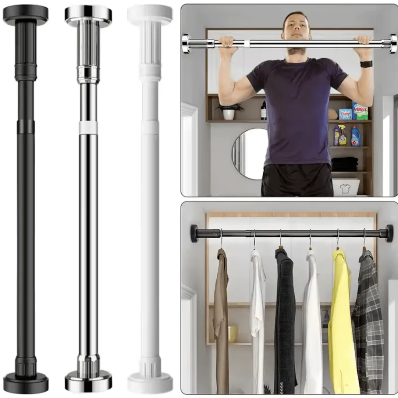 Room to Spare Aufbewahrung Und Organisation|Badezimmer-Verstellbarer Wäscheständer aus Edelstahl, Teleskopstange für den Balkon