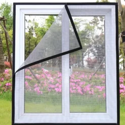 The Decor Haven Gadgets Für Zuhause-Verstellbares Anti-Moskito-Fensternetz – waschbare Insektenbarriere