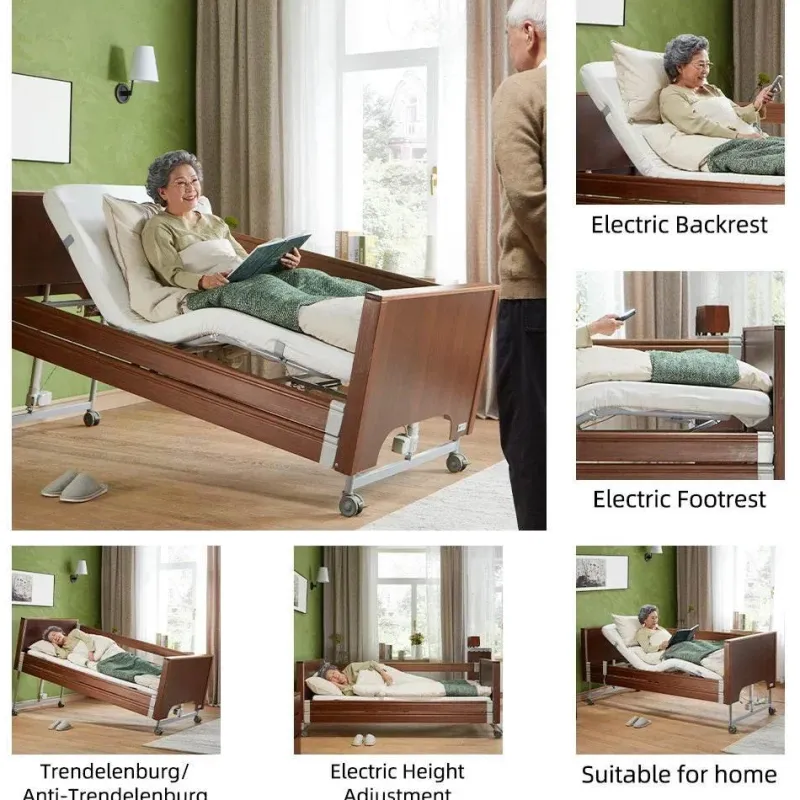 Tranquil Touch Mobilitäts- Und Support-Tools|Gesundheits-Gadgets-Verstellbares elektrisches Krankenhausbett – Komfortbett für die Patientenpflege
