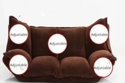 Comfort u0026 Style Möbel-Verstellbares, faltbares Loungesofa ohne Beine