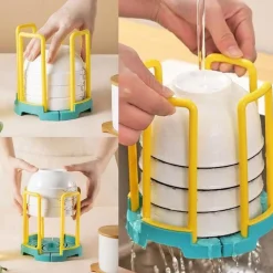 Space Savvy Küche & Esszimmer-Verstellbares Mini-Abtropfgestell – Aufbewahrungs-Organizer für die Küche