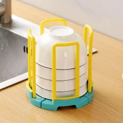 Space Savvy Küche & Esszimmer-Verstellbares Mini-Abtropfgestell – Aufbewahrungs-Organizer für die Küche