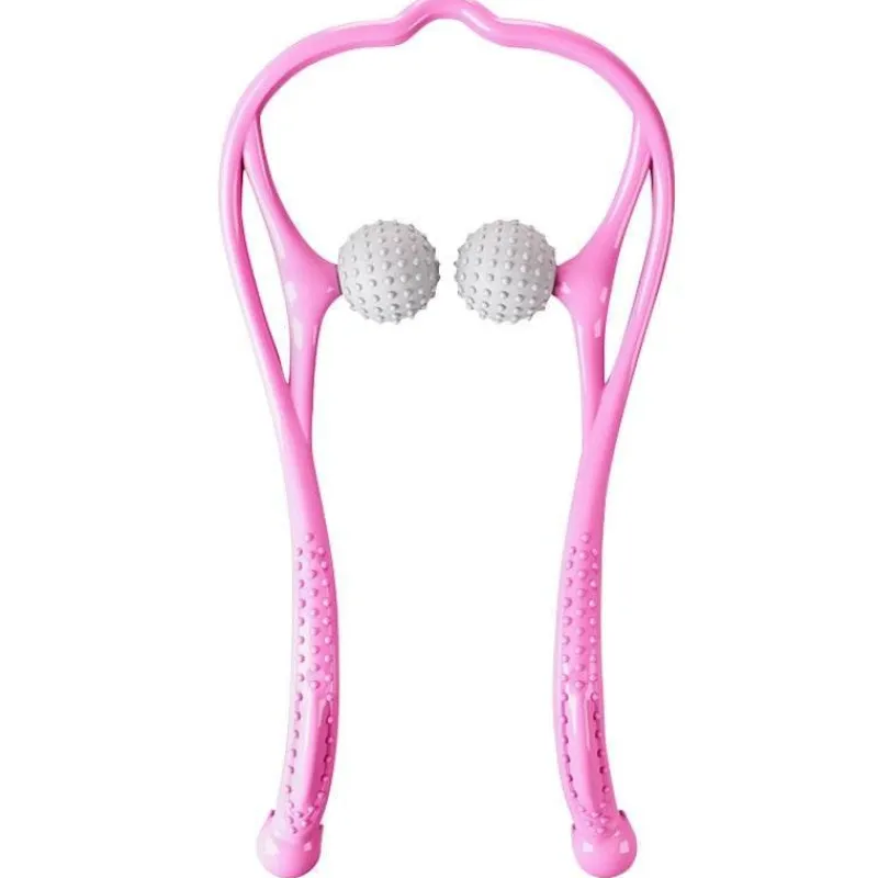 The Relaxation Nook Massageprodukte|Gesundheits-Gadgets-Verstellbares Nackenmassagegerät – Therapierolle mit sechs Rädern