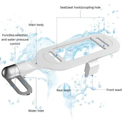 The Relaxation Nook Mobilitäts- Und Support-Tools|Gesundheits- Und Entspannungstools-Verstellbares tragbares Bidet – Ultraflacher Toiletten-Sprühaufsatz