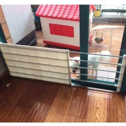 Furendo Haustierzubehör|Reinigungswerkzeuge Für Haustiere-Verstellbares tragbares Hundezauntor - Haustierbarriere