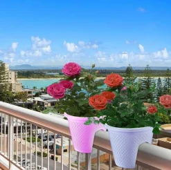 Nomad Gear Camping Im Freien|Outdoor & Garten-Vertikales Garten-Pflanzgefäß-Set – 4-teiliges Set für den Innen- und Außenbereich, Balkontöpfe