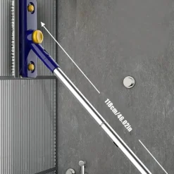 The Blissful Bath Badezimmer-V-förmige Bodenschrubberbürste - 2-in-1 Kantenreiniger mit langem Griff