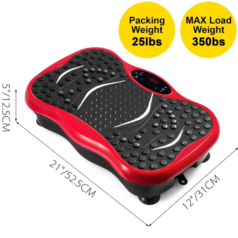 The Relaxation Nook Massageprodukte|Gesundheits-Gadgets-Vibrationsmassagegerät-Plattform – Schlankes Fitnessgerät für den Heimgebrauch