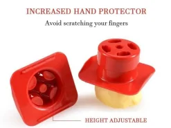 The Culinary Kit Küche & Esszimmer-Vierseitiger Gemüsereibe-Schneider - Multifunktionales Küchenwerkzeug