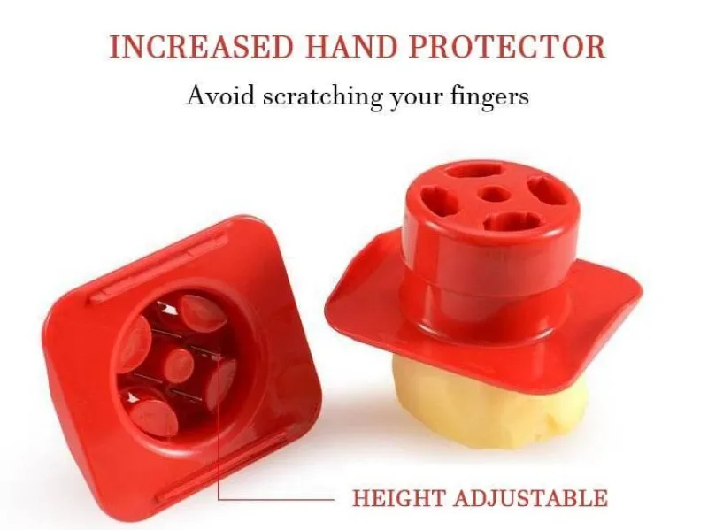 The Culinary Kit Küche & Esszimmer-Vierseitiger Gemüsereibe-Schneider - Multifunktionales Küchenwerkzeug