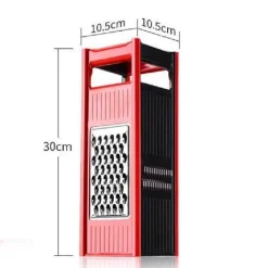 The Culinary Kit Küche & Esszimmer-Vierseitiger Gemüsereibe-Schneider - Multifunktionales Küchenwerkzeug