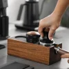 Space Savvy Küche & Esszimmer-Vintage Barista Tamper Station Aufbewahrungsbox - Kaffeezubehör