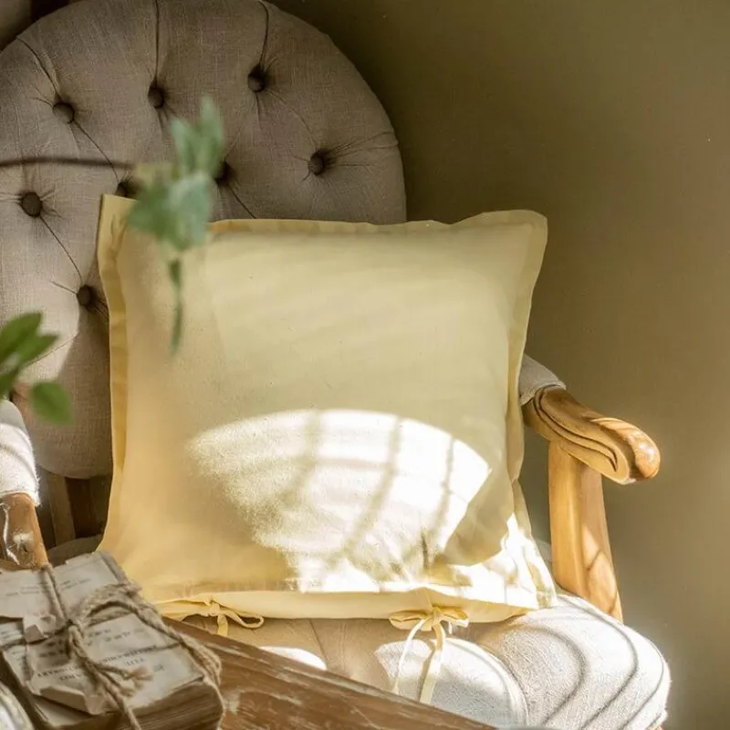 Cozy Cushions Bettzeug-Vintage Blumen Kissenbezug - Dekorativer Kissenbezug aus Baumwolle