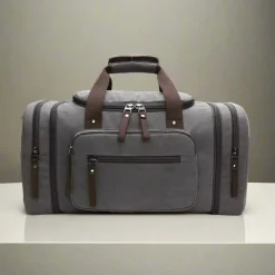 BagAura Taschen & Geldbörsen-Vintage Canvas Reisetasche – Stilvoll, langlebig und großes Fassungsvermögen