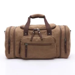 BagAura Taschen & Geldbörsen-Vintage Canvas Reisetasche – Stilvoll, langlebig und großes Fassungsvermögen