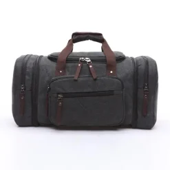 BagAura Taschen & Geldbörsen-Vintage Canvas Reisetasche – Stilvoll, langlebig und großes Fassungsvermögen