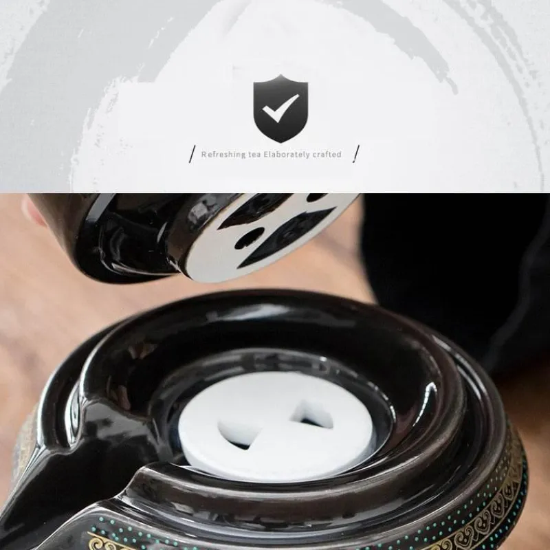 The Cozy Mug Küche & Esszimmer-Vintage Chinesisches Keramik Teeservice - Einzigartiges traditionelles Teeservice