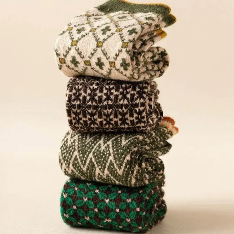 Damen Everly u0026 Lace Damenbekleidung-Vintage Damen Crew Socken - Retro Gemütliches Schuhwerk