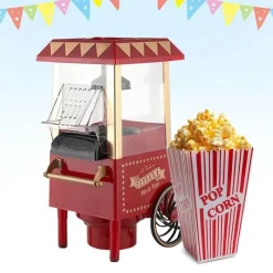 The Culinary Kit Küche & Esszimmer-Vintage Elektrische Popcornmaschine - Retro Snackmaschine