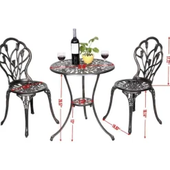 Nomad Gear Camping Im Freien|Möbel-Vintage 3er-Set Esstisch für draußen