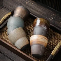 Plates u0026 More Küche & Esszimmer-Vintage Espressotassen-Set – Kung-Fu-Teetassen für das Home Office