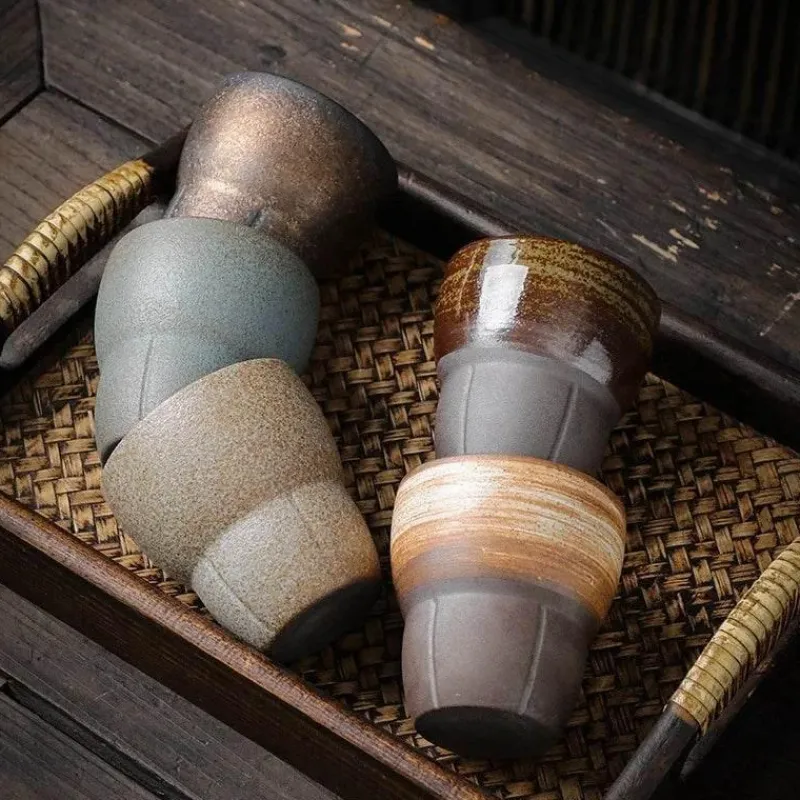 Plates u0026 More Küche & Esszimmer-Vintage Espressotassen-Set – Kung-Fu-Teetassen für das Home Office